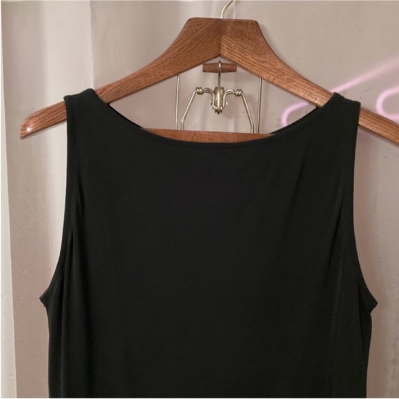 Eileen Fisher Batrau Neck Boxy Shell - Picture 3 of 5